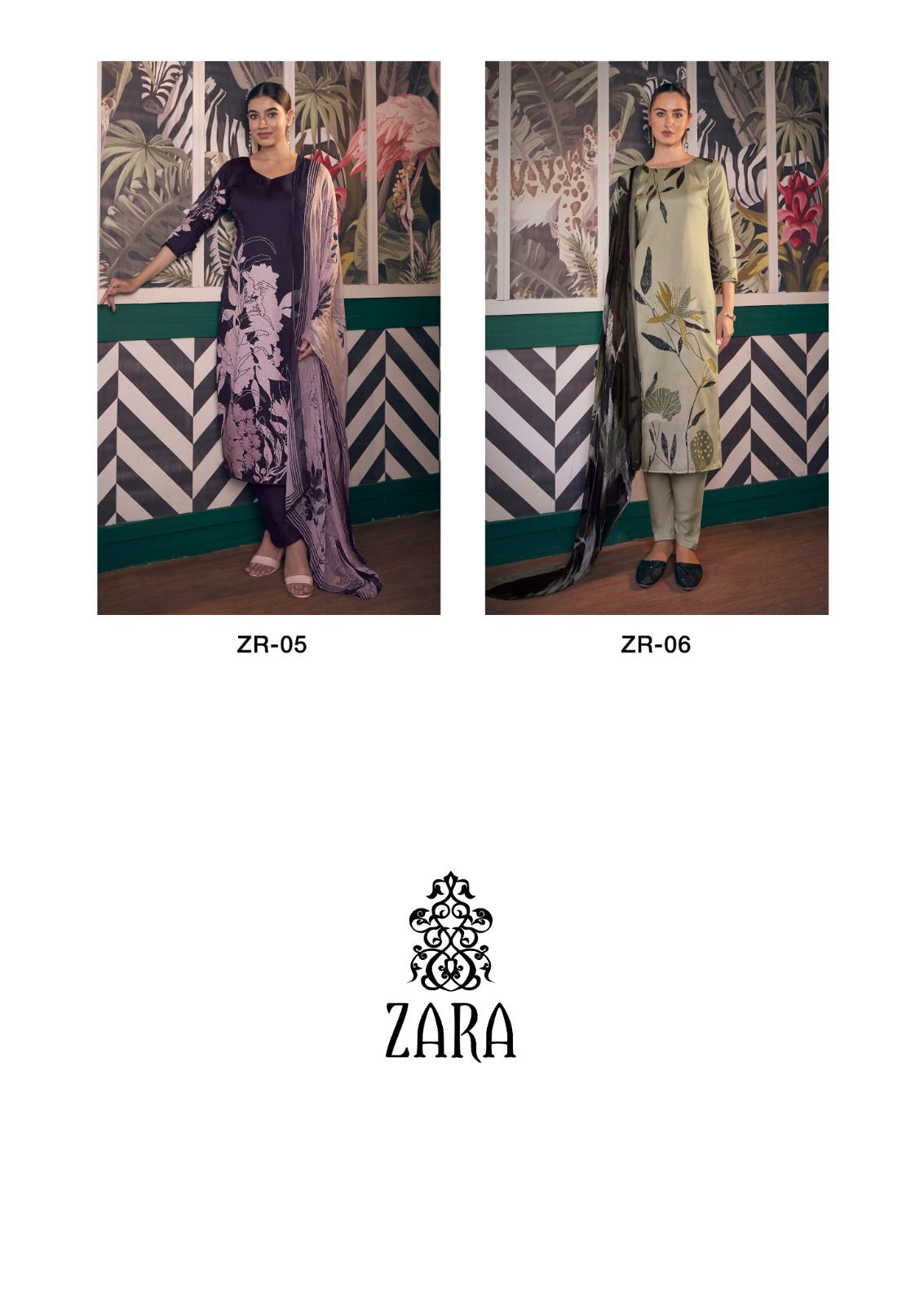 Zara Heavy Jam Satin Digital Printed Dress Material Wholesale Clothing Suppliers In India